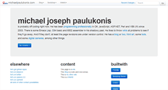Desktop Screenshot of michaelpaulukonis.com